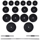 Weight Bench with Weight Rack, Barbell and Dumbbell Set 60.5kg 275363