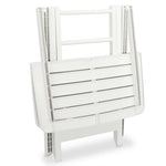3 Piece Folding Bistro Set Plastic White 43581