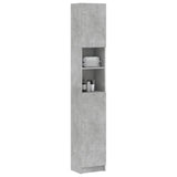 Bathroom Cabinet Concrete Grey 32x25.5x190 cm Engineered Wood 802880
