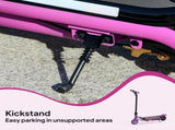 Electric Scooter for Kids Aged 6-14 Years, with Colourful Lights, Purple T3398P349461