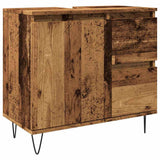 Sink Cabinet Old Wood 65x33x60 cm Engineered Wood 857226