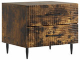 Bedside Cabinet 2 pcs Smoked Oak 43 x 34.5 x 47.5 cm 894766