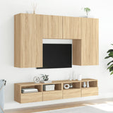 TV Wall Cabinet Sonoma Oak 80x30x30 cm Engineered Wood 836872