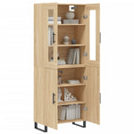 Highboard Sonoma Oak 69.5x34x180 cm Engineered Wood 3198236