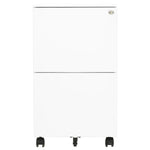 ZNTS Mobile File Cabinet White 39x45x67 cm Steel 335974