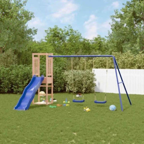 ZNTS Outdoor Playset Solid Wood Douglas 3155958