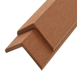 5 pcs Decking Angle Trims WPC 170 cm Light Brown 45018