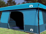 Camping Tent Set Folding 2 pcs Blue Taffeta and Fabric 3337171
