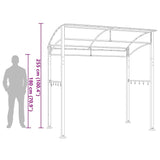 BBQ Gazebo 215x150x220 cm Anthracite Steel 48603