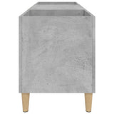 Record Cabinet Concrete Grey 121x38x48 cm Engineered Wood 831929