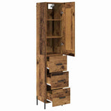 Highboard Old Wood 34.5 x 34 x 180 cm Engineered Wood 3415758