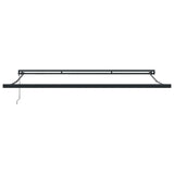 Retractable Awning Manual Red and black 350 x 250 cm Fabric 3330230