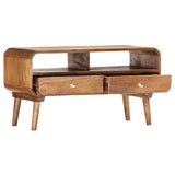 285852 TV Cabinet 90x35x47 cm Solid Mango Wood