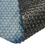 Floating PE Solar Pool Film 1000x600 cm Black and Blue 92993