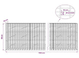 Gabion with 3.5 mm Wire and 5x10 cm Mesh 700x10x150 cm 3462560