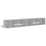 Studio Desk Grey Sonoma 152 x 36 x 19.5 cm Engineered Wood 8006697