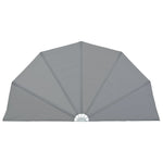 Collapsible Terrace Side Awning Grey 160 cm 44575