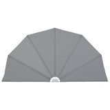 Collapsible Terrace Side Awning Grey 160 cm 44575