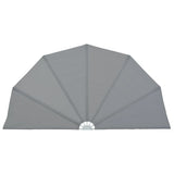 Collapsible Terrace Side Awning Grey 200 cm 44576