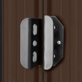 Garden Shed 257x298x178 cm Metal Brown 143343