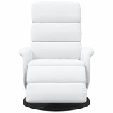 Recliner Chair White 71 x 98 x 106 cm Faux leather 42018589
