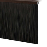 Screw-on Door Brush Seals 12 pcs Brown 100 cm Aluminium Alloy 42019461