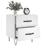 Bedside Cabinets 2 pcs White 40x35x47.5 cm Engineered Wood 827293
