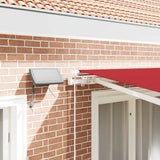Retractable Awning Red 350 x 250 cm Fabric and Steel 3330430