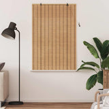 Roller Blind Natural and Brown 120 x 160 cm Bamboo 42006904