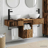 Bathroom Furniture Set 3 pcs Old Wood Engineered Wood 3405595