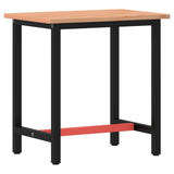 Workbench 80x55x81,5 cm Solid Wood Beech and Metal 3188903