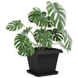 Plant Pots 24 pcs Black 38 x 38 x 30 cm Plastic 3403316