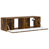 TV Wall Cabinet Smoked Oak 98 x 31 x 29.5 cm Engineered Wood 892239