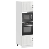 Oven Cabinets 2 pcs Lucca Gloss White Engineered Wood 3315043