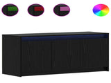 TV Cabinet 100 x 34 x 50 cm Black Oak Engineered Wood 8010959