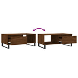 Coffee Table Brown Oak 90x50x36.5 cm Engineered Wood 830579