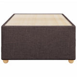 Bed Frame without Mattress Dark Brown 100x200 cm Fabric 3284711