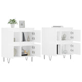 Sideboards 2 pcs White Engineered Wood 3190173