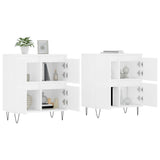 Sideboards 2 pcs White Engineered Wood 3190173