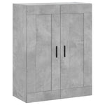 Highboard Concrete Grey 69.5x34x180 cm Engineered Wood 3199893