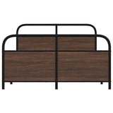 Bed Frame Without Mattress 120x200 cm Brown Oak Engineered Wood 4100323