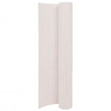 Double-Sided Garden Fence 110x400 cm White 317156
