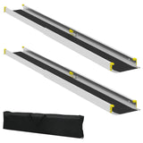 Ramp for Wheelchair 270 kg 2 pcs Black 183 x 19 x 5.6 cm 42021092