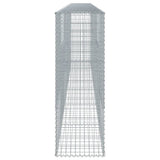 Gabion Basket with Cover 600x50x150 cm Galvanised Iron 3295159
