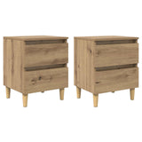 Bed Cabinets 2 pcs Artisan Oak 40 x 35 x 50 cm Engineered Wood 885671