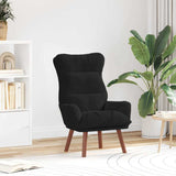 Relaxing Chair Black 69 x 74 x 93 cm Velvet 42001840