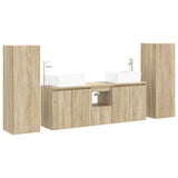 Bathroom Furniture Set 5 pcs Sonoma Oak 33 x 34.5 x 100 cm 3405995