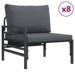 Garden Sofa Set Anthracite Steel 3378973