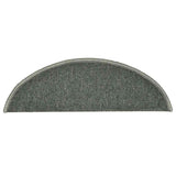 Stair Mats 30 pcs 56x17x3 cm Dark Green Half Round 3365741