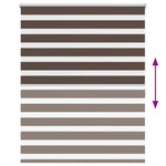 Zebra Blind 120 x 175 cm Coffee 240217